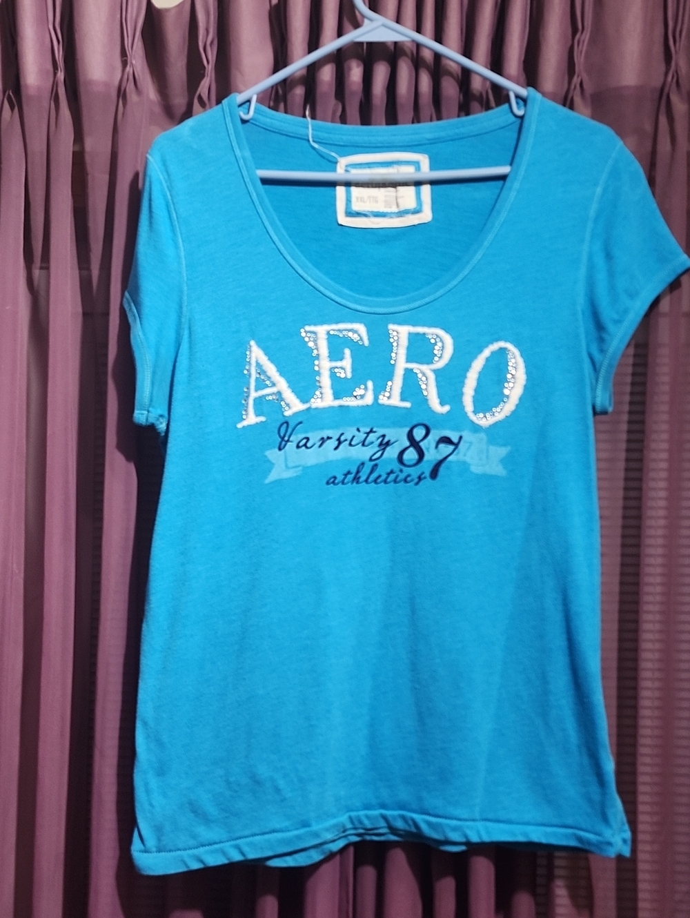 Aeropostale Blue Logo T-Shirt XXL